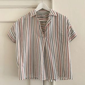 Madewell Striped Popover Shirt XXS
